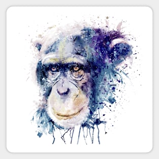 Watercolor Chimpanzee Magnet